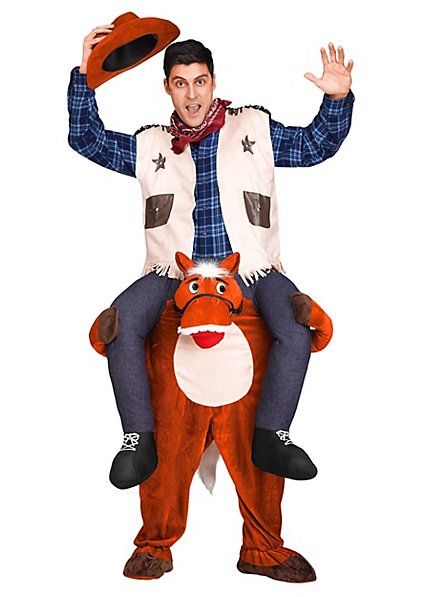 Costume da cowboy a cavalluccio
