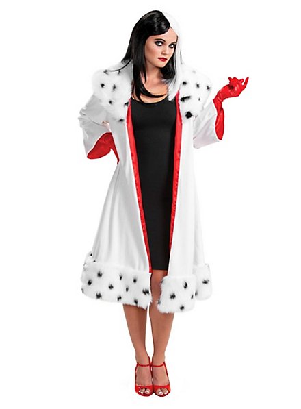 Vestito Crudelia Crudelia Demon E Dalmata Carnevale Cosplay