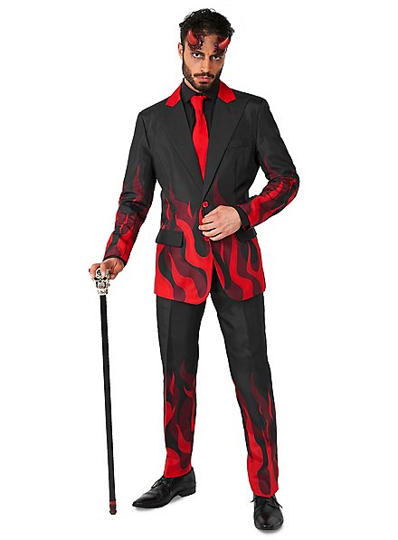 Rubies Costume Diavolo Per Bambini - Tuta Con Cappuccio Fiamme, Ufficiale Halloween