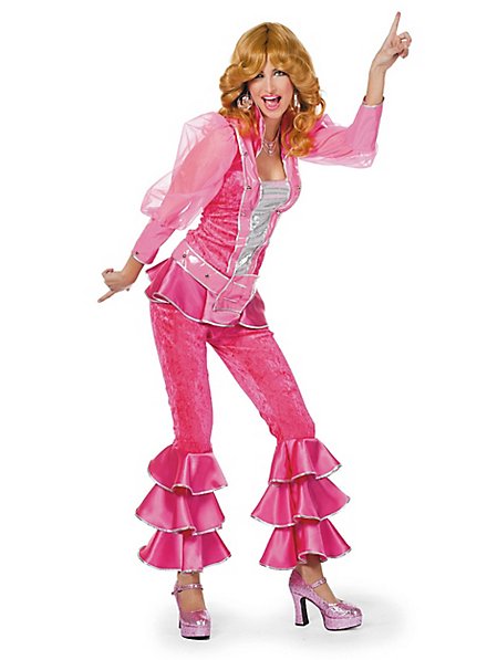 Amscan Camicia A Rete Anni '80 Rosa - Costume Donna Taglia S/M, Top Retrò In Maglia, Perfetto Per Feste A Tema, Halloween E Addii Al Nubilato