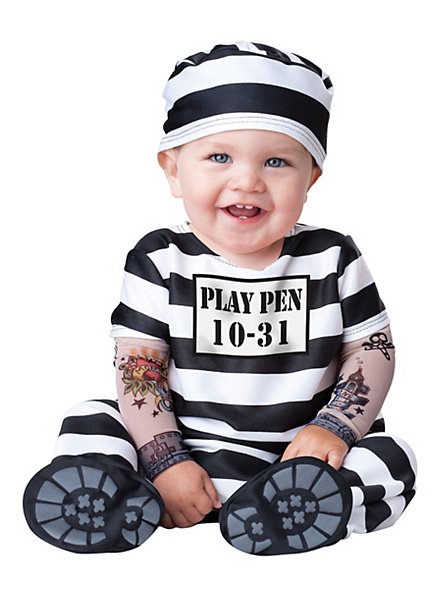 Costume Carcerato/Galeotto Bambino Giallo E Nero – Taglia M (7-9 Anni, 120-130 Cm) – DEGUISE TOI