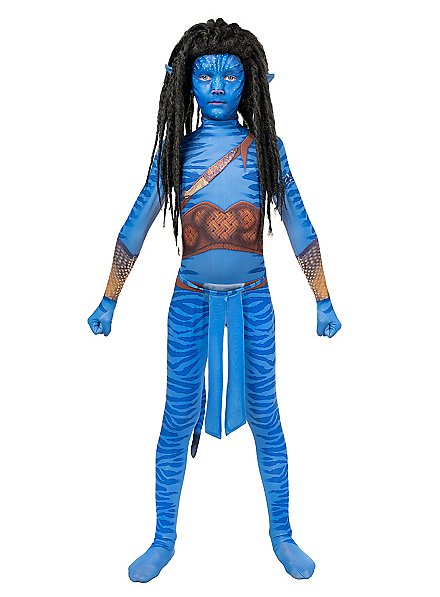 Costume da guerriero tribale blu per ragazzi
