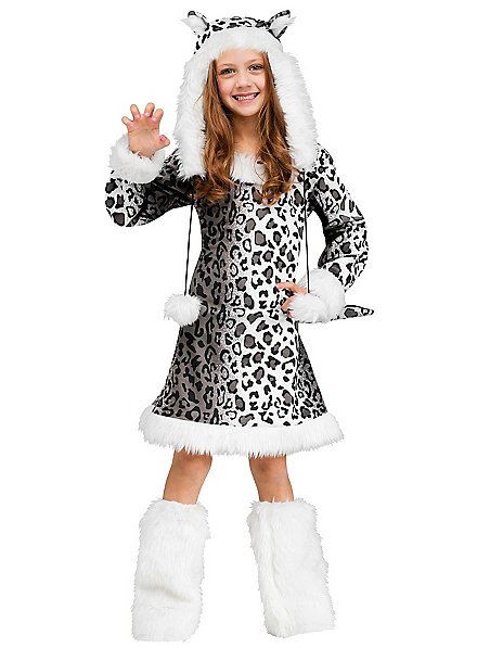 Costume da leopardo delle nevi per adolescenti