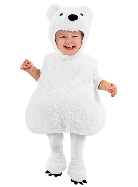 Costume da orso polare in peluche per bambini