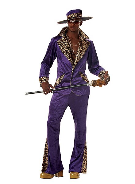 Costume da pappone macho viola