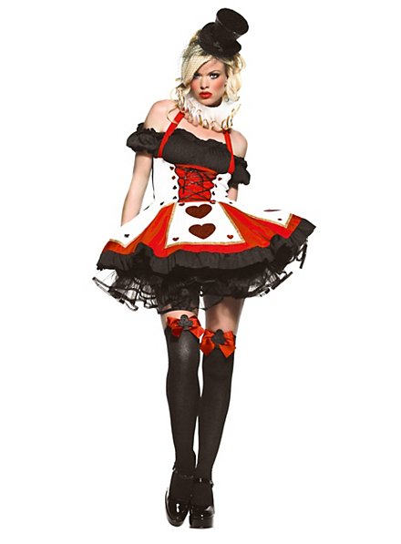 Costume da Regina di cuori burlesque
