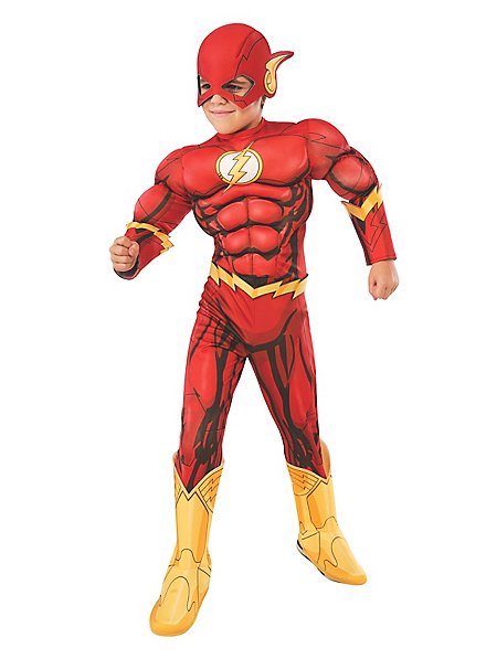 Enfants Le costume de déguisement flash de super-héros