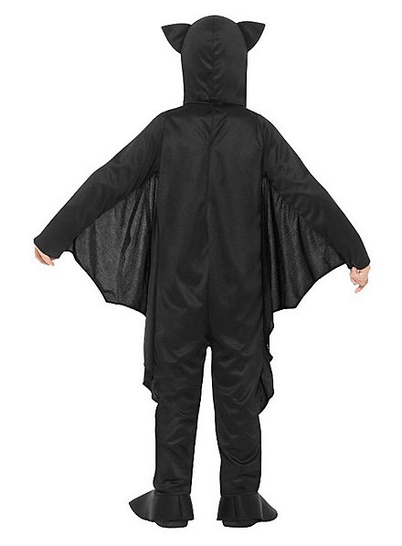 Costume Chauve-Souris Enfant Halloween - Combinaison Intégrale Avec Cape, Capuche à Oreilles Et Cache-cou - Taille 110-140 - Fluorescent Dans Le Noir