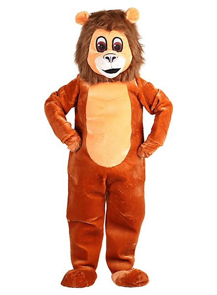 Costume de lion mascotte sympathique