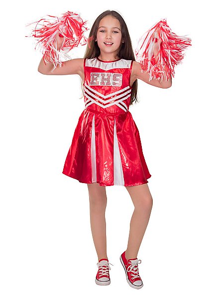 Déguisement De Pom-pom Girl Rose Fille