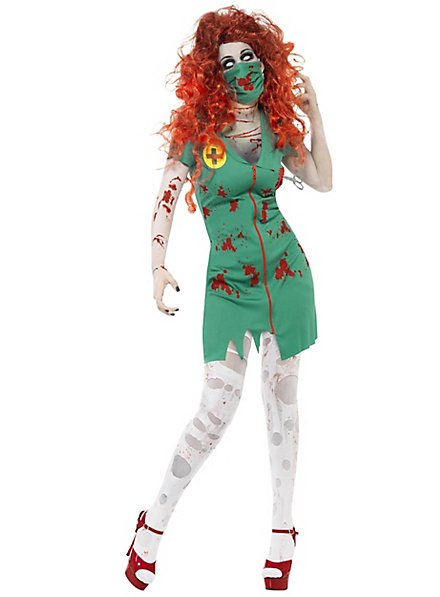 Costume d'infirmière de bloc opératoire zombie
