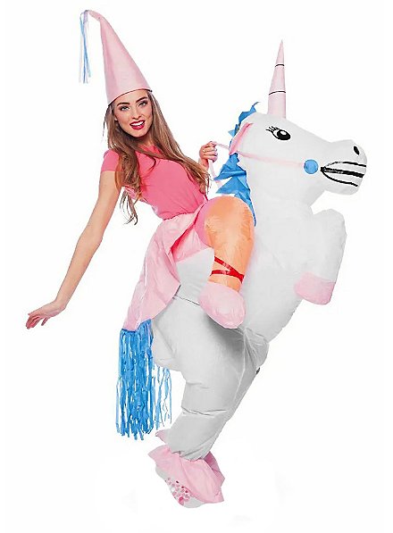 Costume gonfiabile da cavaliere di unicorno