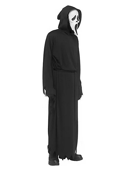 Costume Halloween Scream Ghostface Per Adulti - Completo Con Maschera E Coltello Giocattolo