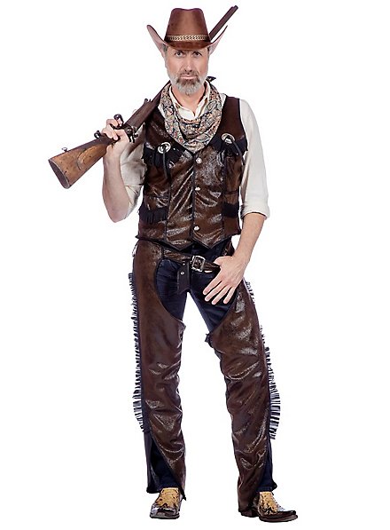Cowboy Kunstleder Weste & Chaps
