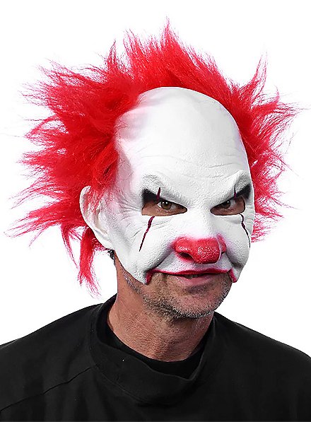 Crazy Clown half mask - maskworld.com