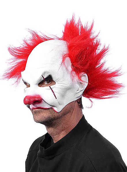 Crazy Clown Half Mask - Maskworld.com