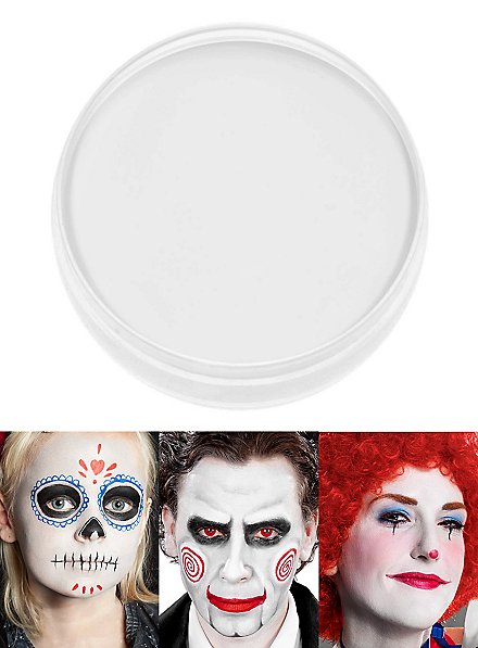 Cream make-up white powder box