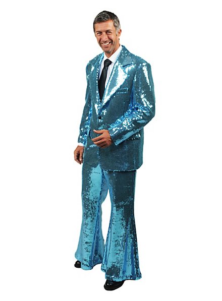 Crooner Sequined Suit turquoise 