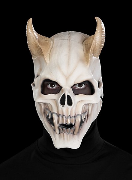 Dämonenschädel Maske aus Latex