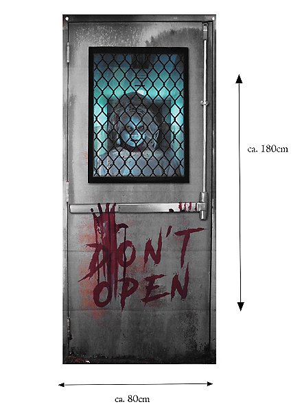 Decoración De Puerta Hospital Fantasma Halloween