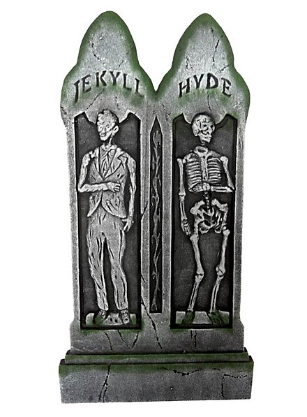 Décoration d'Halloween Pierre tombale Jekyll et Hyde