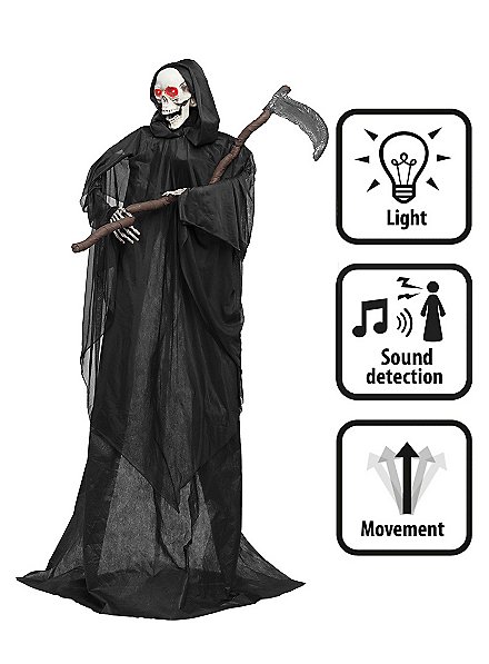 Sfera Di Cristallo Del Dio Della Morte Con LED, Globo Acqua Falciatore Per Halloween