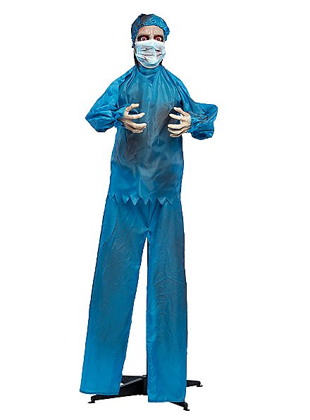 Decorazione Halloween – Donna Raccapricciante Gattonata Animata – 1 Pezzo