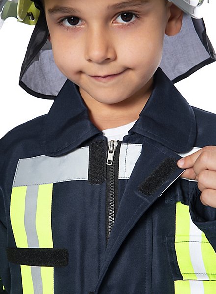 Costume De Pompier Enfant SFI 3,2A/1 - Noir - Taille 6-8 Ans