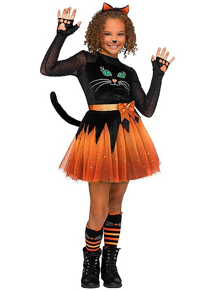 Déguisement d'Halloween chat pour fille
