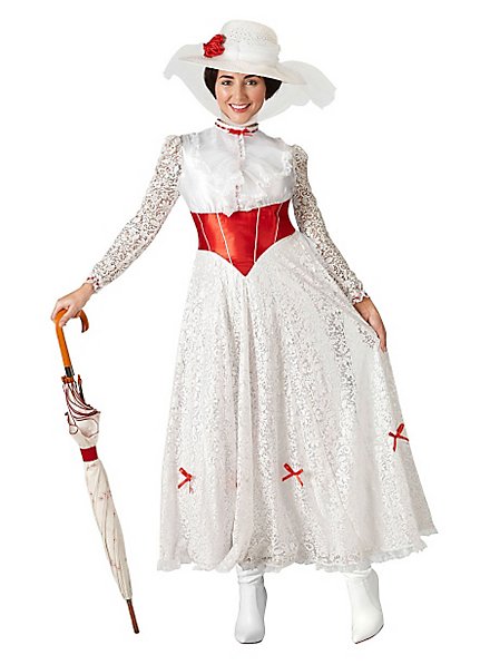 Déguisement robe à fleurs Mary Poppins