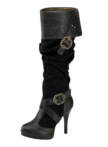 Deluxe Pirate Boots Women black 