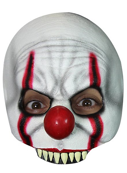 Demi-masque de clown d'horreur pour enfants
