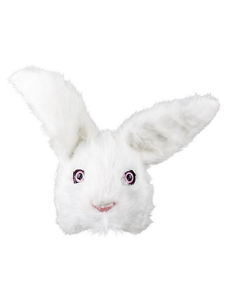 Demi-masque de lapin en peluche