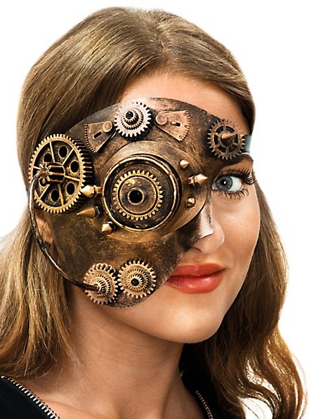 Demi-masque steampunk cyborg