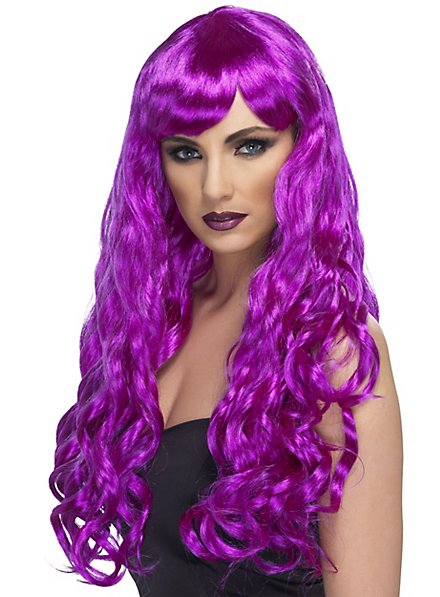 Desire longhair wig purple