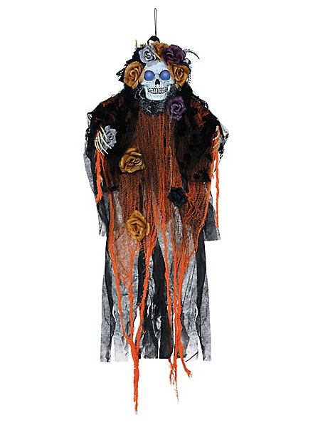 Dia De Los Muertos Ghost - Hanging Figure With Light And Sound
