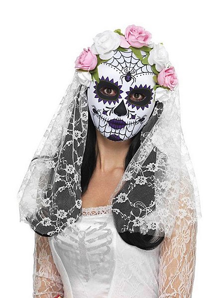 Dia de los Muertos Masque de mariée