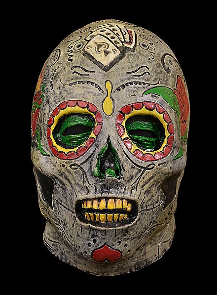 Dia de los Muertos Zombie Maske aus Latex