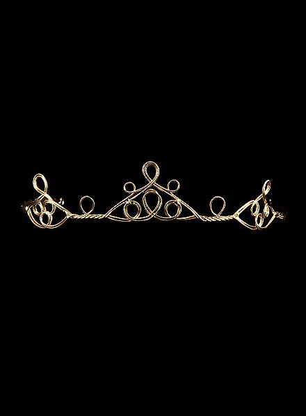 Diadema dorato in stile Art Nouveau