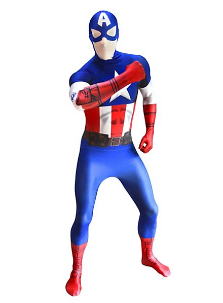 Digital Morphsuit Captain America Ganzkörperkostüm