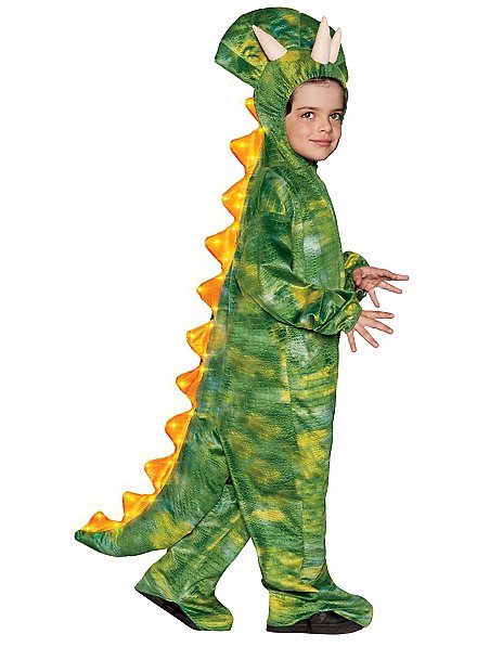 Dino costume with light effect for children