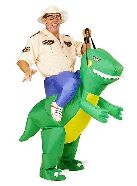 Dinosaur rider inflatable costume