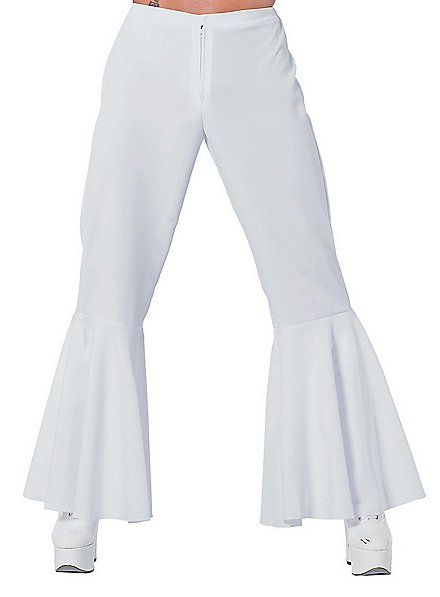 Disco Schlaghose unisex weiß