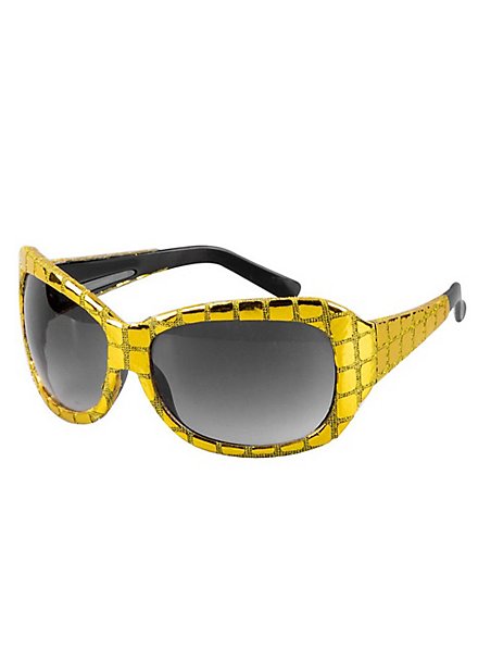 Disco sunglasses gold 