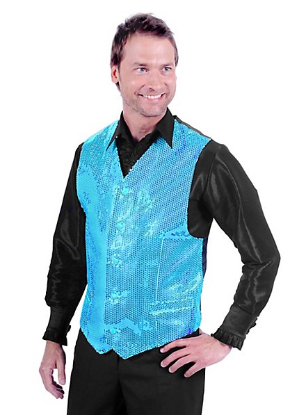 Disco vest turquoise