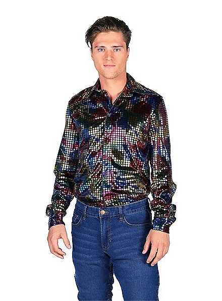 Discohemd schwarz