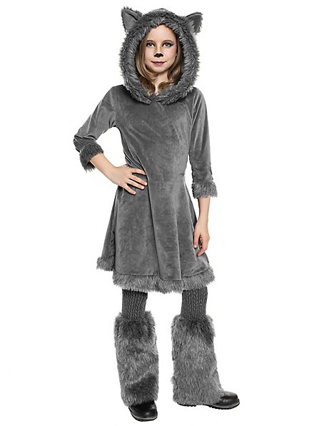 Disfraz De Lobo Gris Para Niños – Set Completo Con Máscara, Cola Y Garras, Ideal Para Halloween Y Juegos De Imaginación