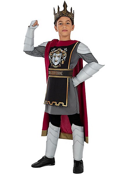 Smiffys Disfraz De Rey Arturo De Lujo – Capa, Guantes, Cubrebotas Y Corona Incluidos, Atuendo Medieval Para Carnaval Y Eventos Históricos