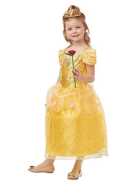 Disney Princess Belle Sparkling Dress for Kids - maskworld.com