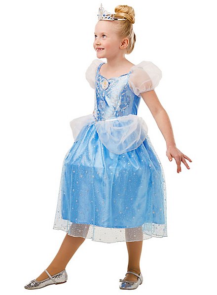 Disney Princess Cinderella Glitter Costume For Kids - Maskworld.com